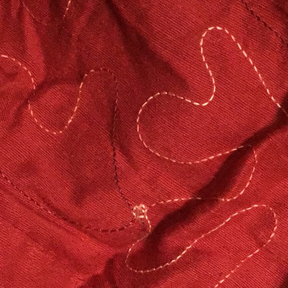 Tantrum Collections Made In India  Embroidered Beaded Red Silk Shirt Jacket 3X - Picture 11 of 11